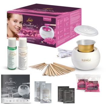 "Italwax Solo Glowax Kit" - elektrisches Set für die Haarentfernung im Gesicht und der Achseln
