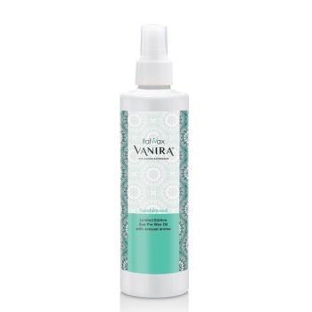 (Noch 43 Stk. Geht aus dem Sortiment) ItalWax Pre-Wax oil Sandalholz Vanira 250ml zur Vorbereitung der Haut auf das Waxing