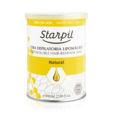 Büchsenwachs / Dosenwachs Natural 800ml von Starpil für die Haarentfernung der Beine, Arme, Brust und Rücken 
