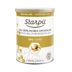 Büchsenwachs / Dosenwachs  Gold  800ml von Starpil für die Haarentfernung der Beine, Arme, Brust und Rücken 