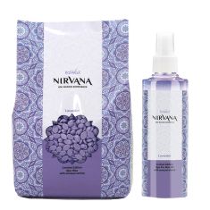 Set Nirvana Lavendel Perlenwachs 1 Kg und Nirvana Lavendel Öl von Italwax