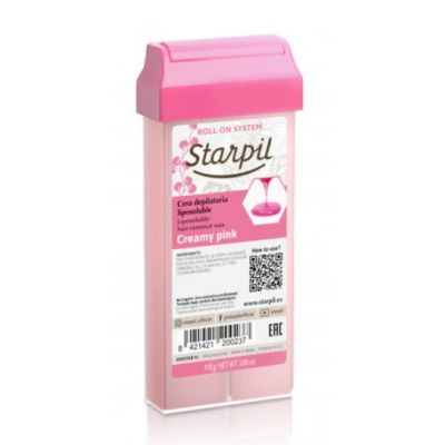 Starpil Wachspatrone 100ml Creamy pink für Beine, Arme, Brust und Rücken 