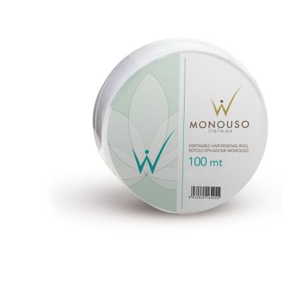 ItalWax Vliesrolle 100m für die Haarentfernung mit Wachspatronen oder Sugaring 