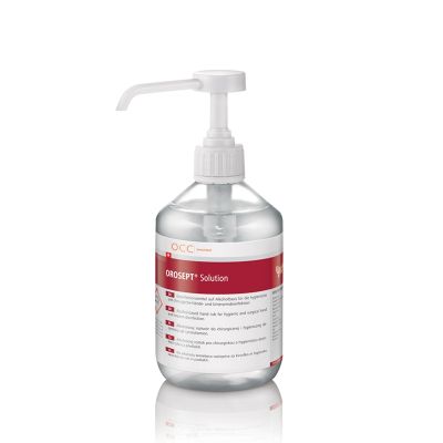 OROSEPT® Solution 500ml Hautdesinfektionsmittel auf Alkoholbasis, frei von Farbstoffen (gleicher Spender einfach mit Solution)  - Ablaufdatum 12.02.2025
