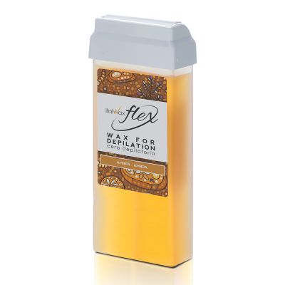 ItalWax Wachspatrone 100ml Flex Amber für Beine, Arme, Brust und Rücken 